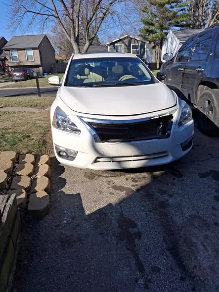 Nissan Altima in for front-end repair